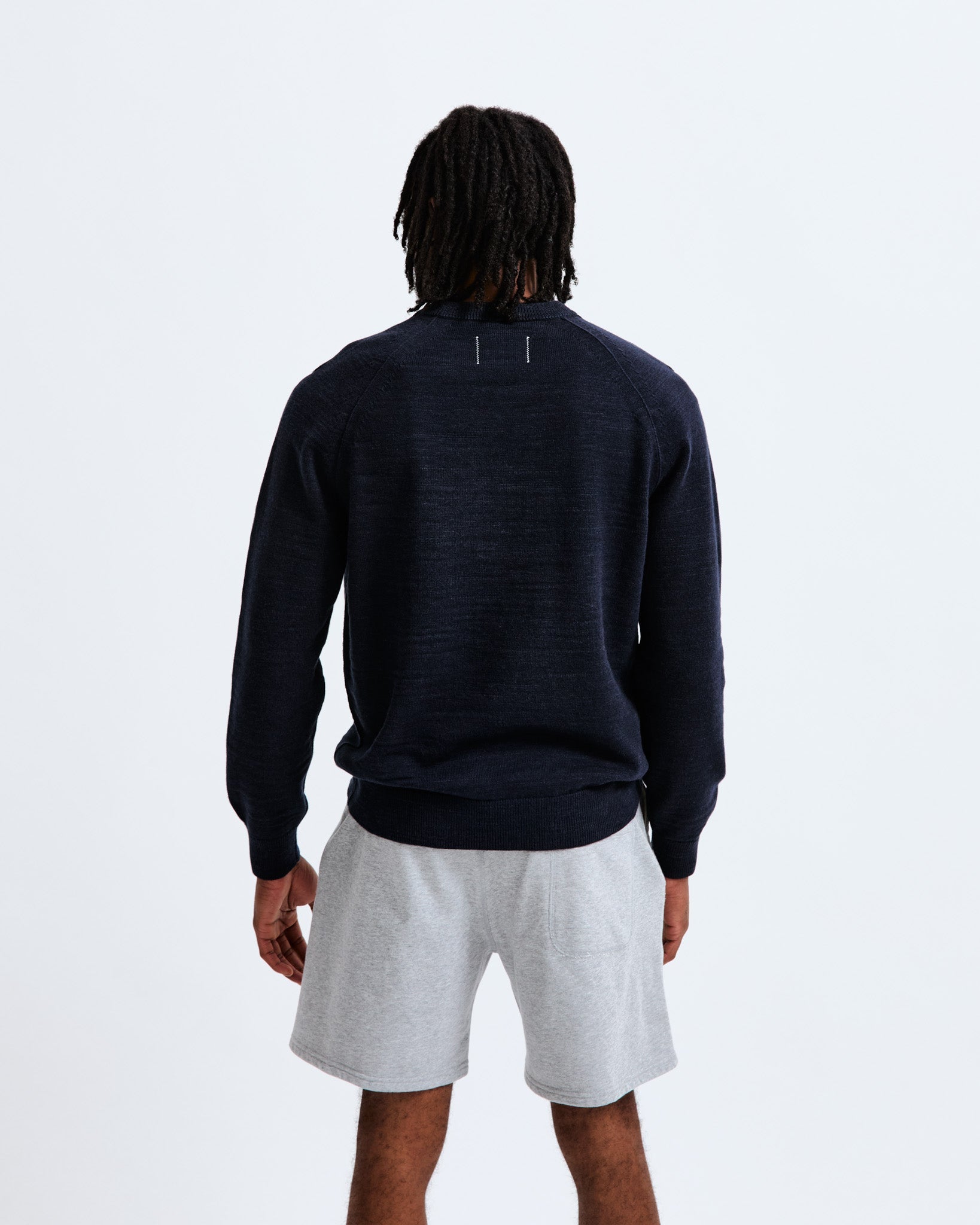 Cotton Slub Laurel Crewneck