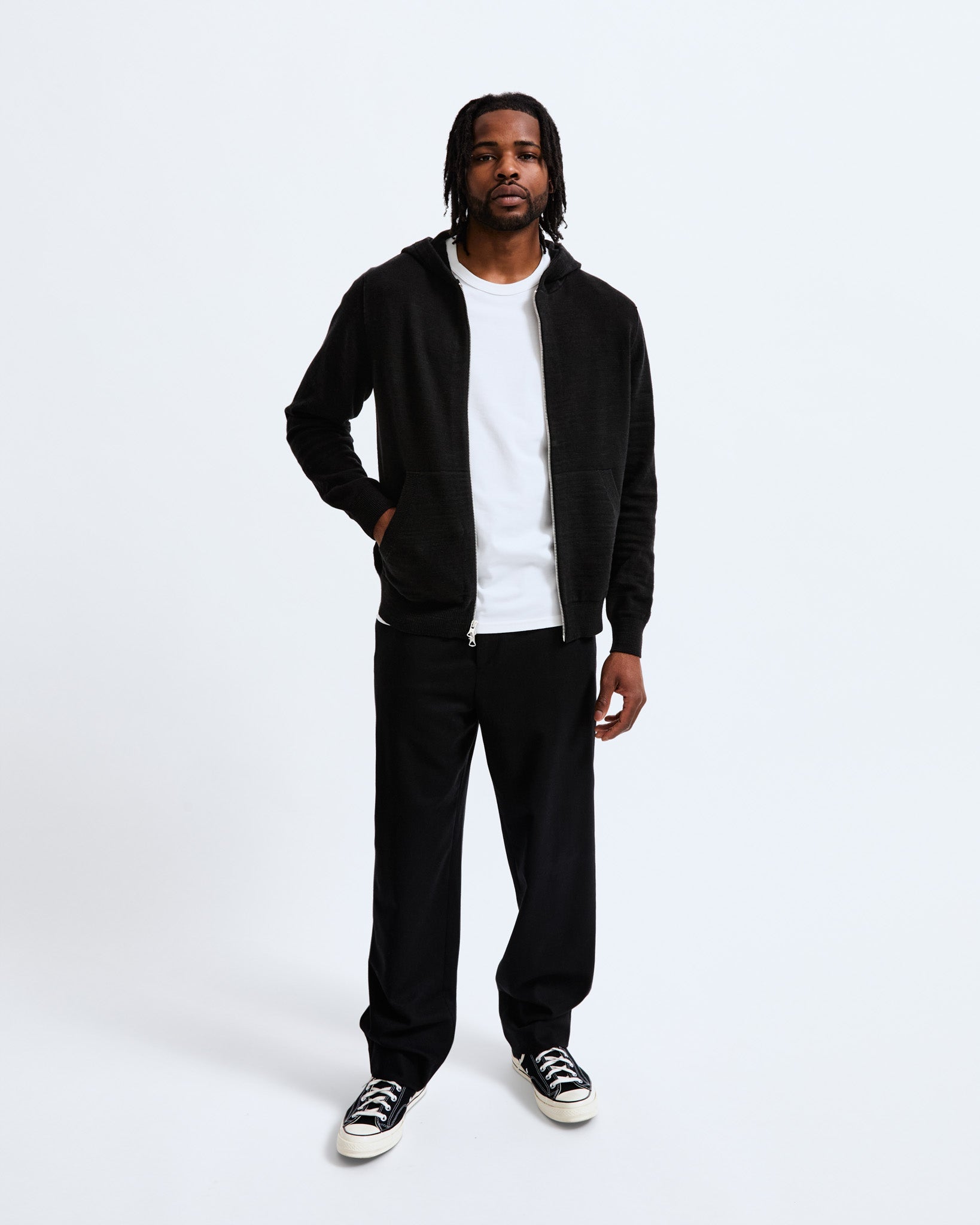 Cotton Slub Laurel Full Zip Hoodie