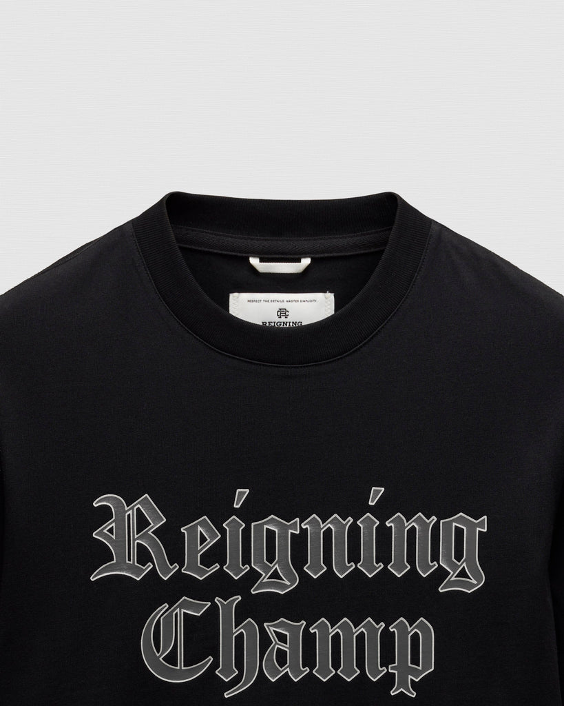 【Reigning Champ】バック ロゴ Midweight Old English☆Tシャツ Reigning Champ | レイニングチャンプ】Midweight Jersey Old