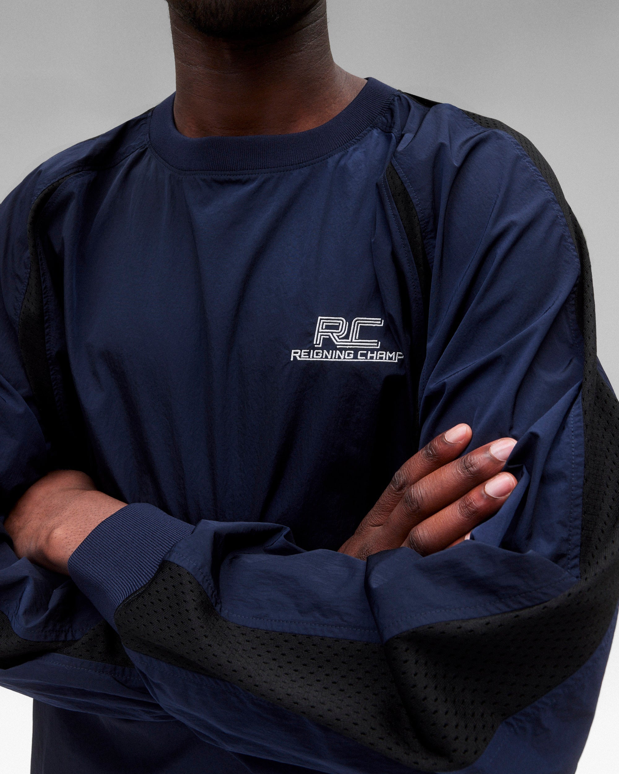 Crinkle Nylon Radar Standard Crewneck