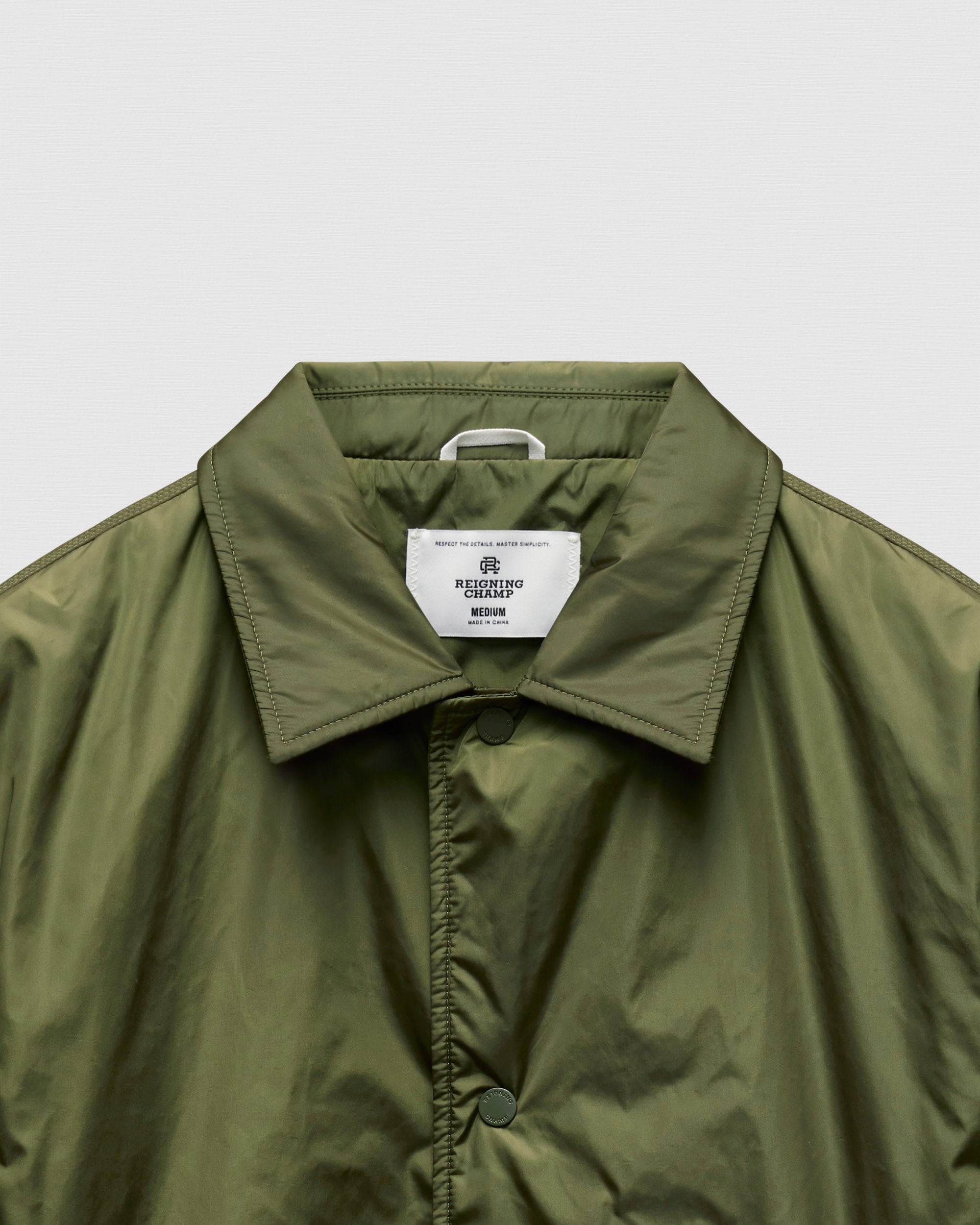 Econyl Satin Nylon Coach's Jacket