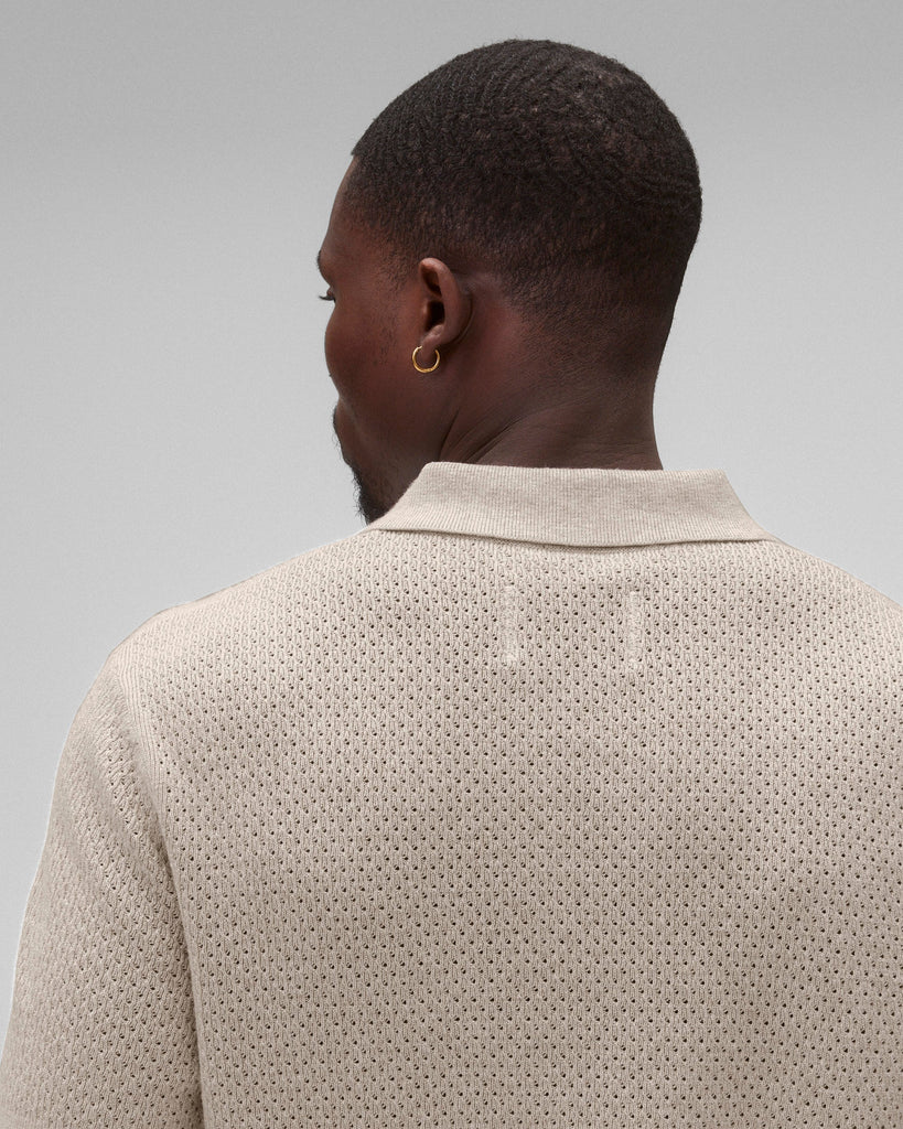Reigning Champ | レイニングチャンプ】Cotton Linen Victor Polo