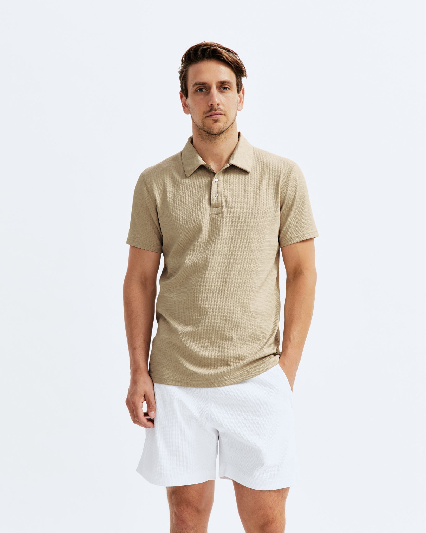 【Reigning Champ】Solotex Mesh Polo | Reigning Champ JP