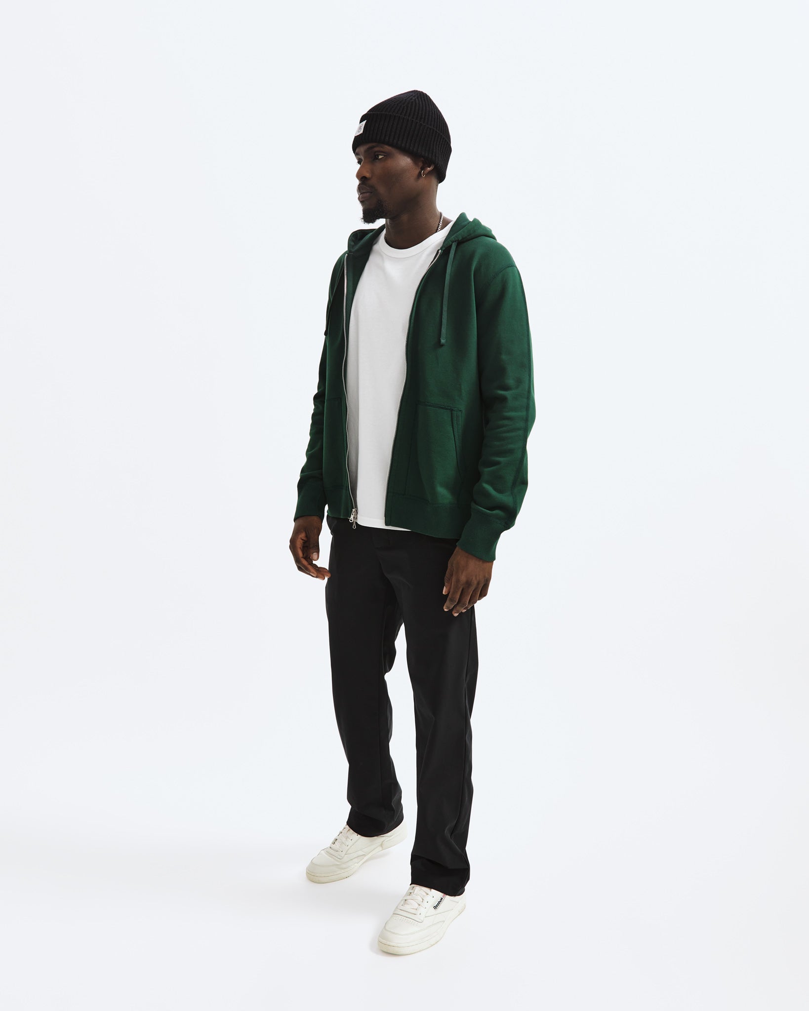 Midweight Terry Full Zip Hoodie