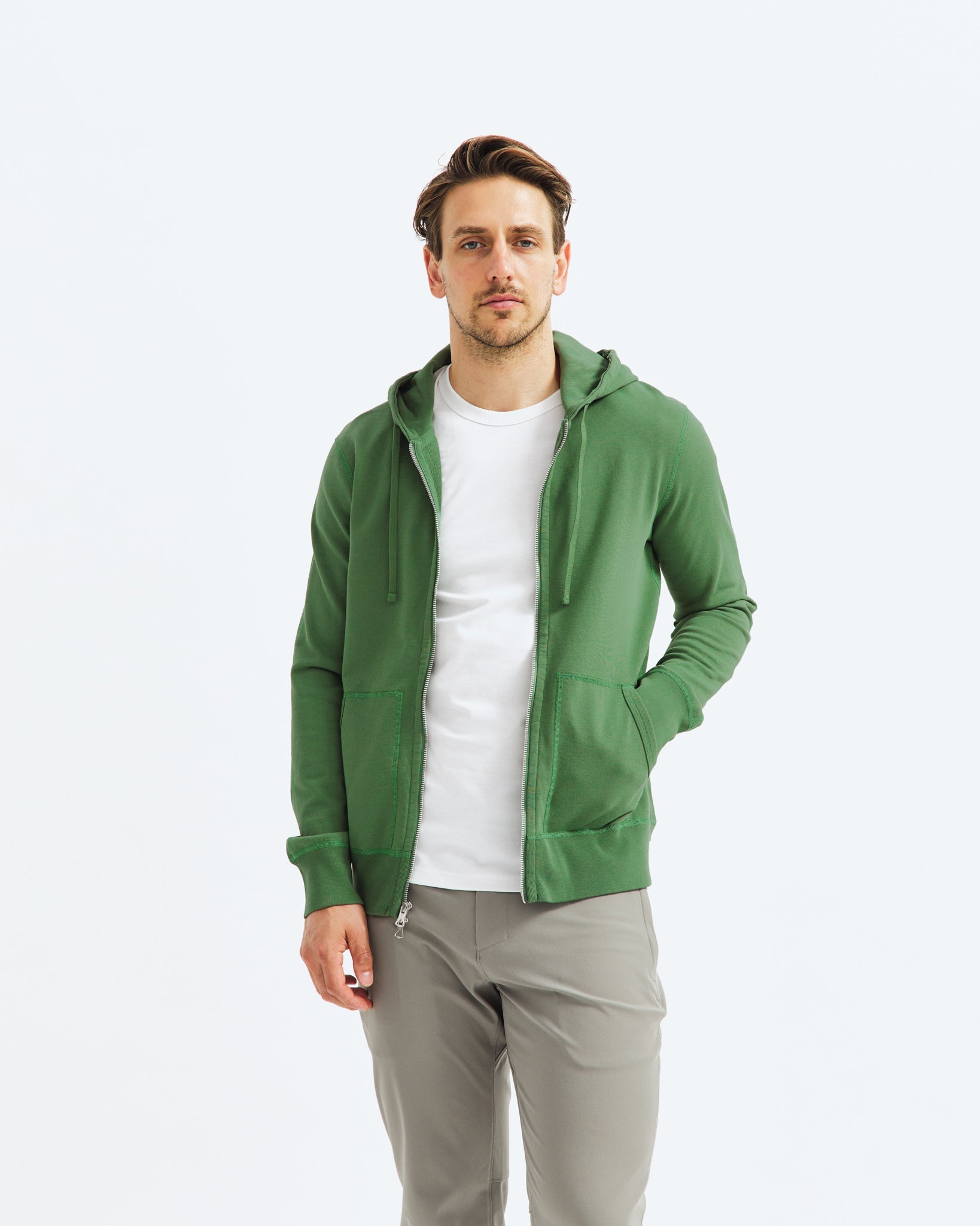 Lightweight Terry Full Zip Hoodie
