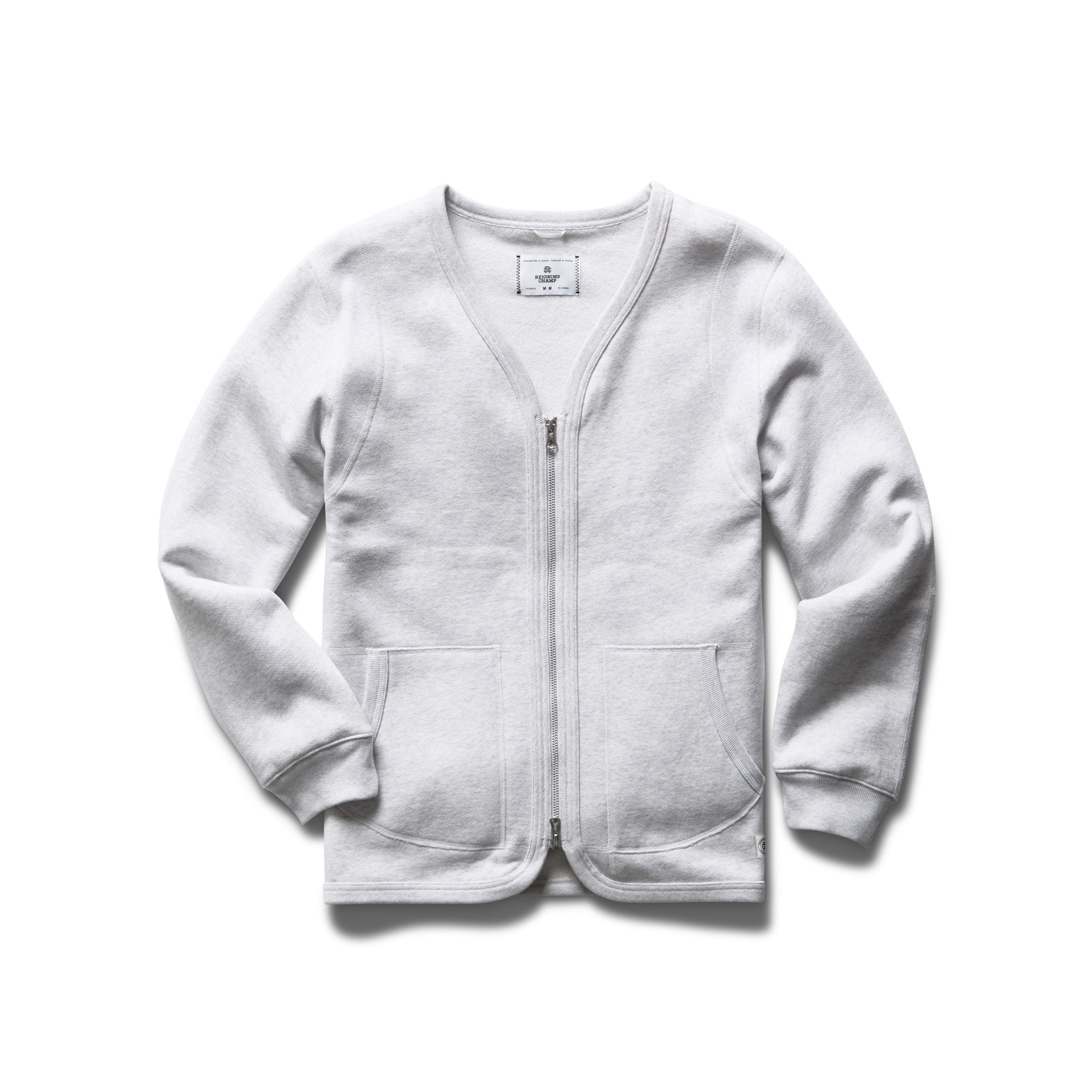 Fleece cardigan sweater on sale