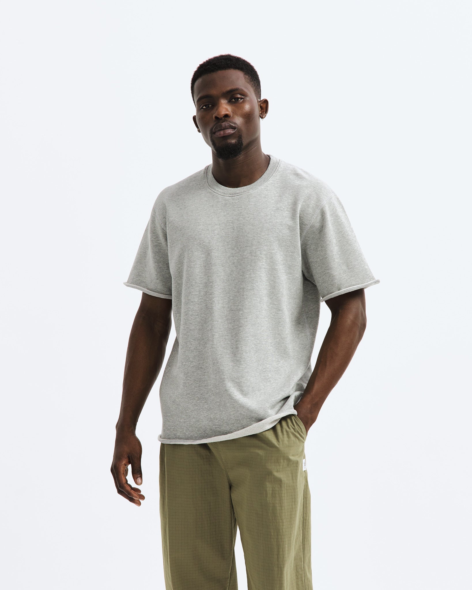 Lightweight Terry Cut-Off T-shirt