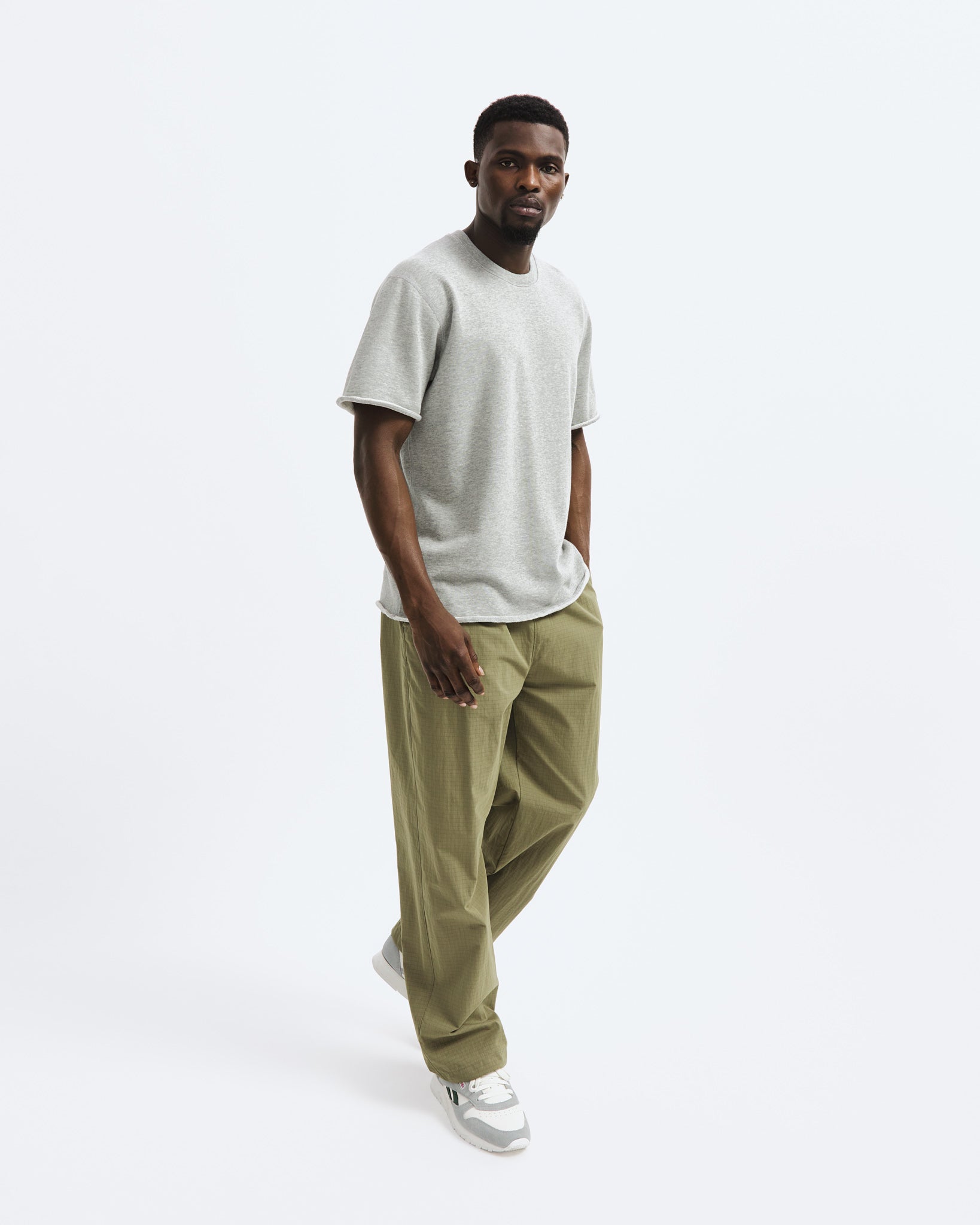 Lightweight Terry Cut-Off T-shirt