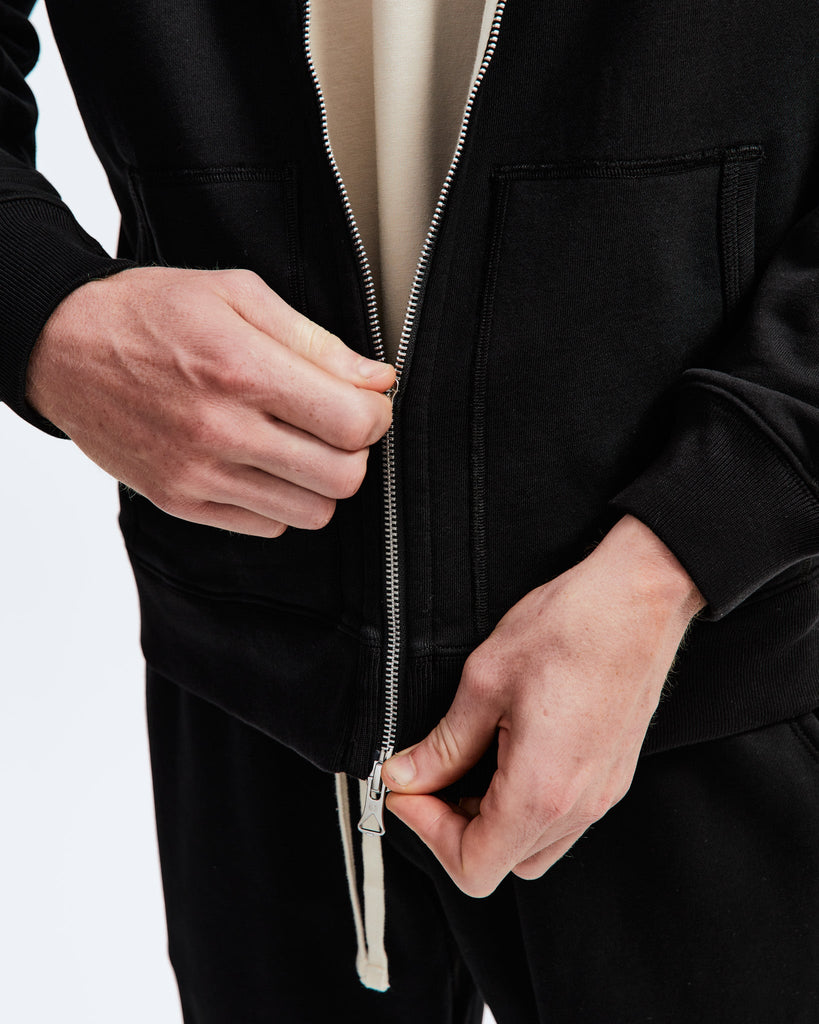 TAPE TYPE リップド ポケット HOODIE ラージフィット Logo Tape Cotton Blend Zip-Up Hoodie | Michael Kors [US]