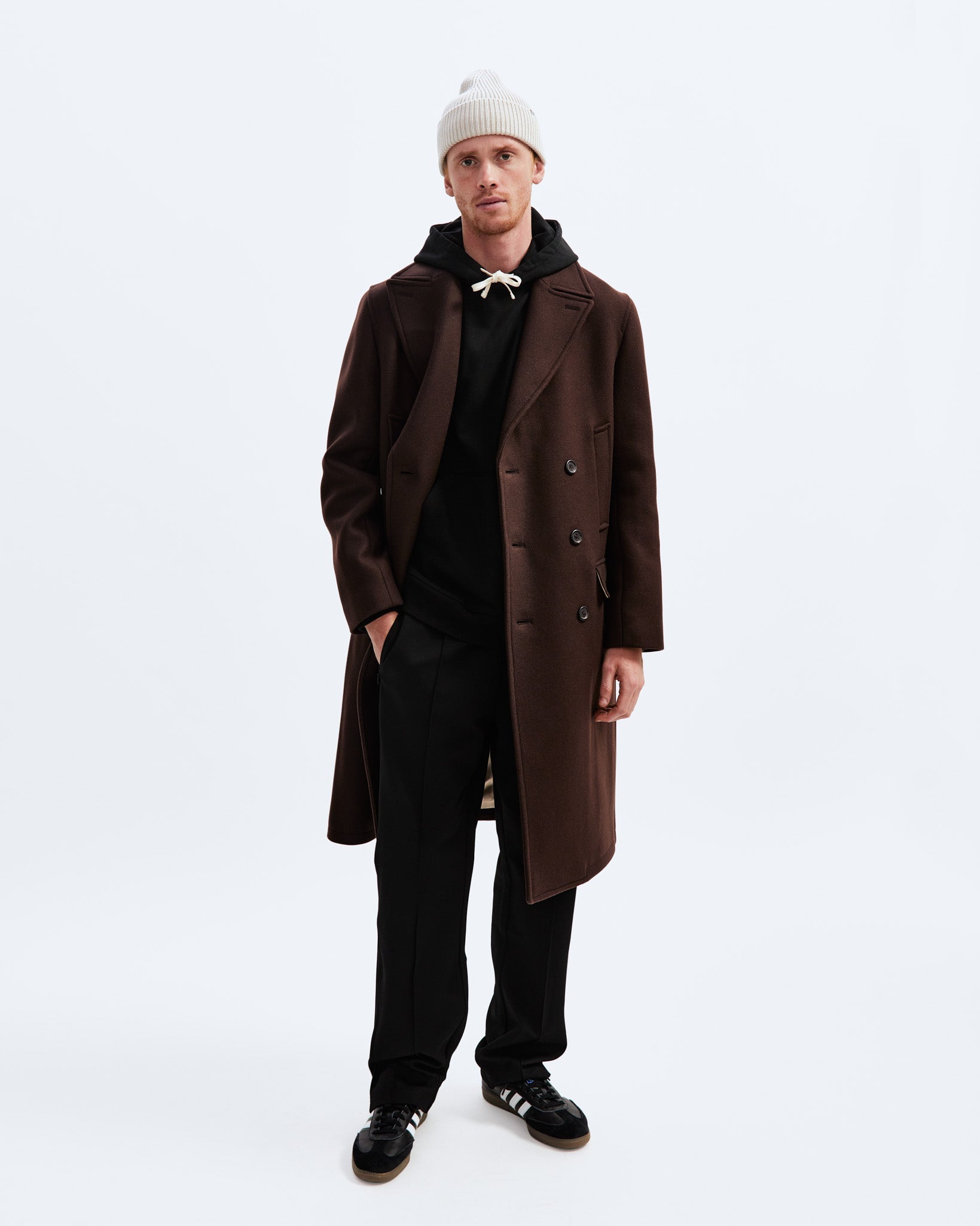 Melton Wool Polo Coat