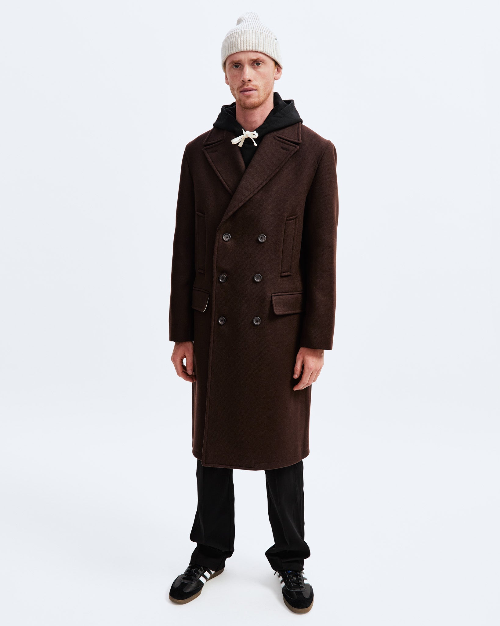 Melton Wool Polo Coat