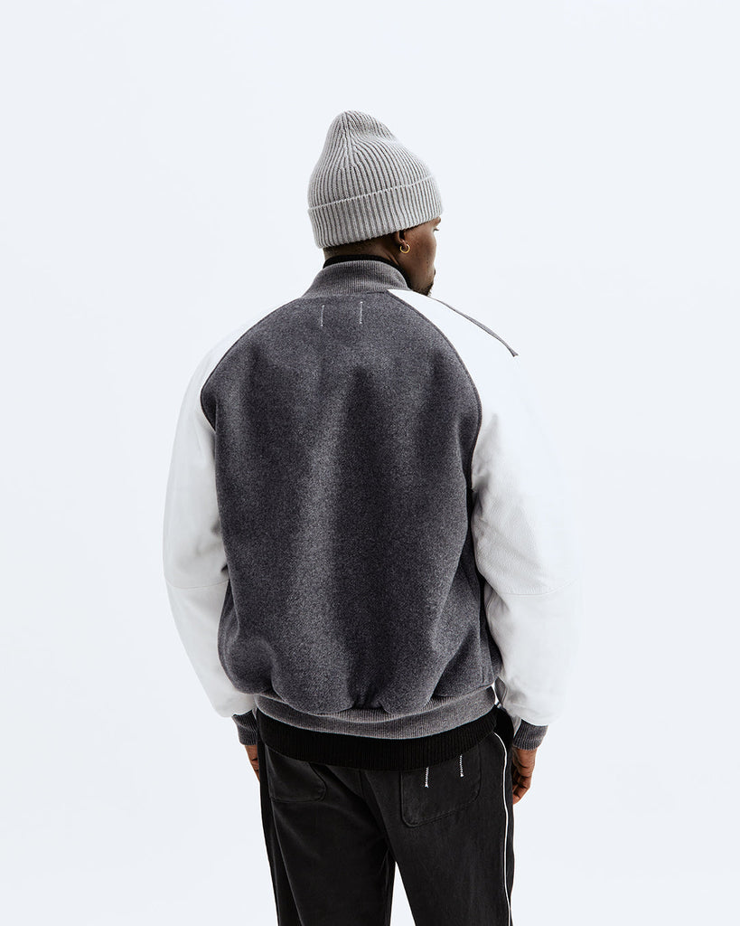 【Reigning Champ | レイニングチャンプ】Melton Wool Varsity Jacket | Reigning Champ JP