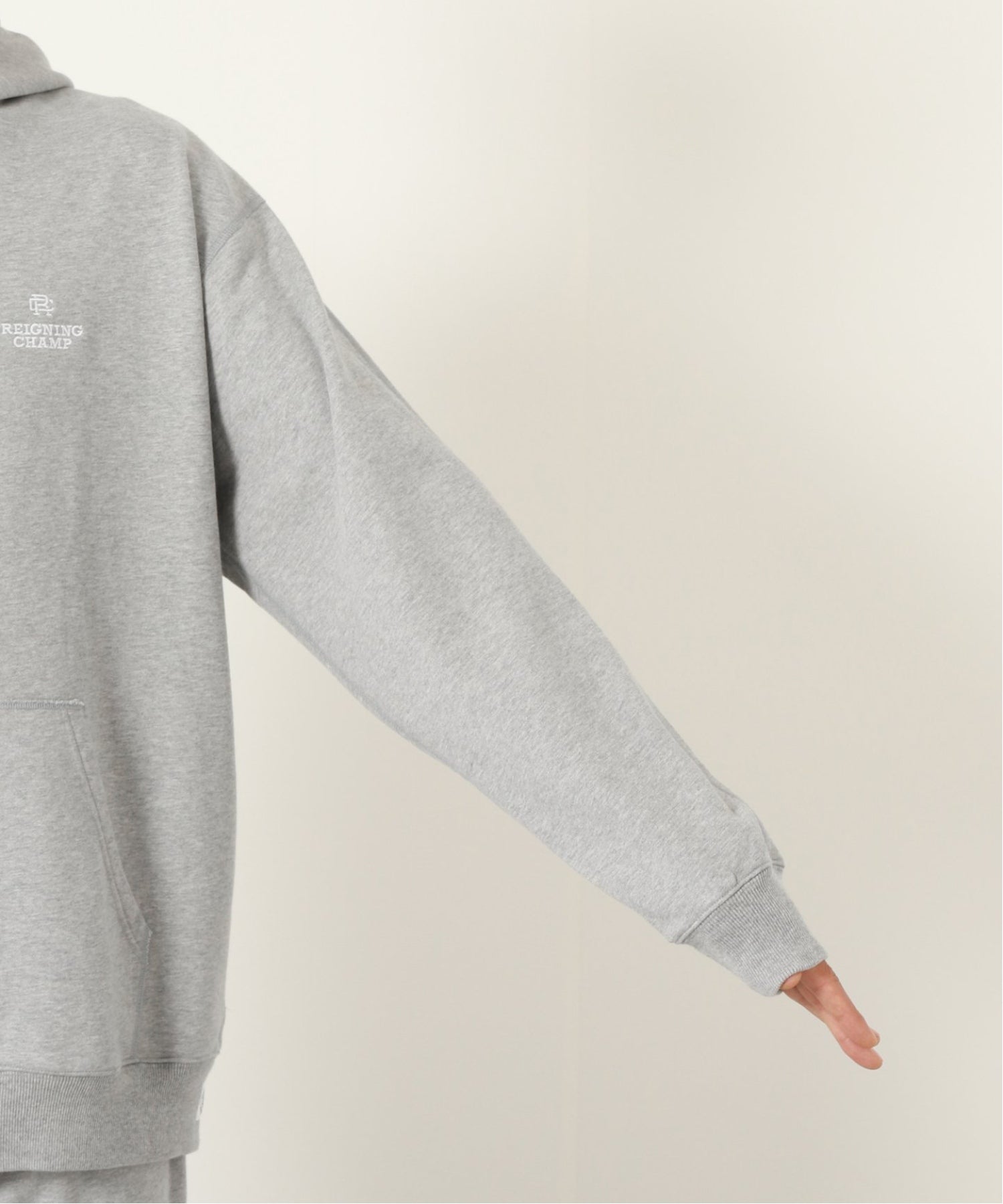 JPN SMU EMB. RELAXED PULLOVER HOODIE MIDWEIGHT TERRY